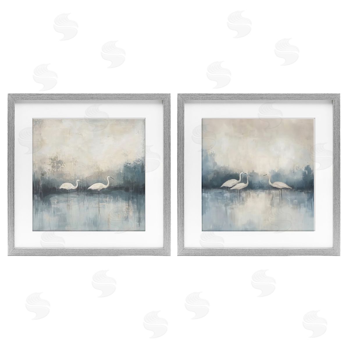 Mona Grace Still Waters And Soft Wings Canvas Wall Art Print