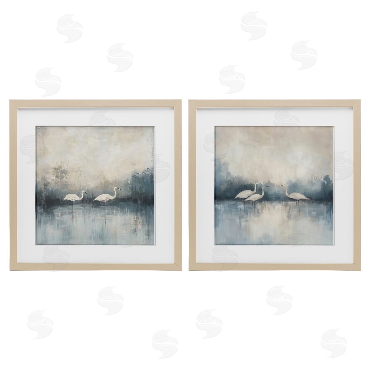Mona Grace Still Waters And Soft Wings Canvas Wall Art Print