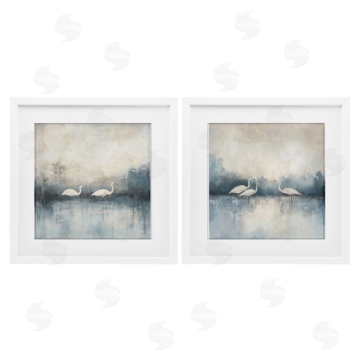 Mona Grace Still Waters And Soft Wings Canvas Wall Art Print