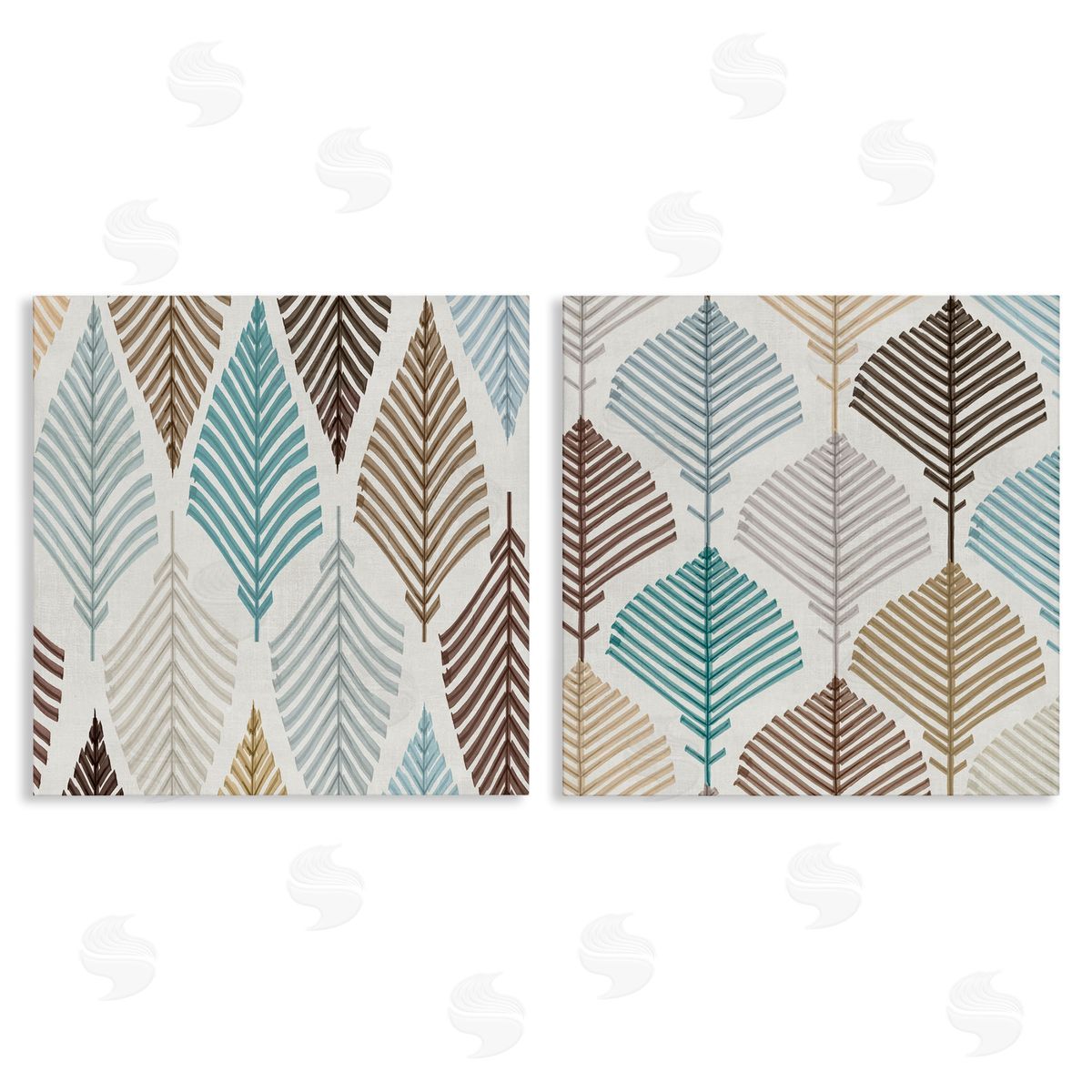 Eli Jones Boho Leaves & Stems Canvas Wall Art Print