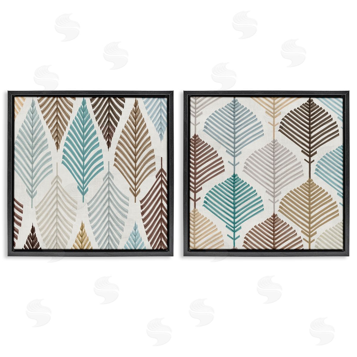 Eli Jones Boho Leaves & Stems Canvas Wall Art Print