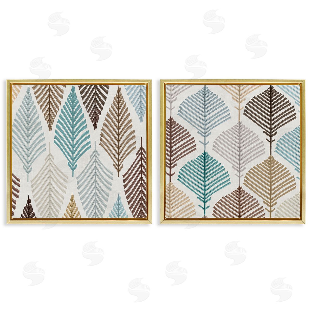 Eli Jones Boho Leaves & Stems Canvas Wall Art Print