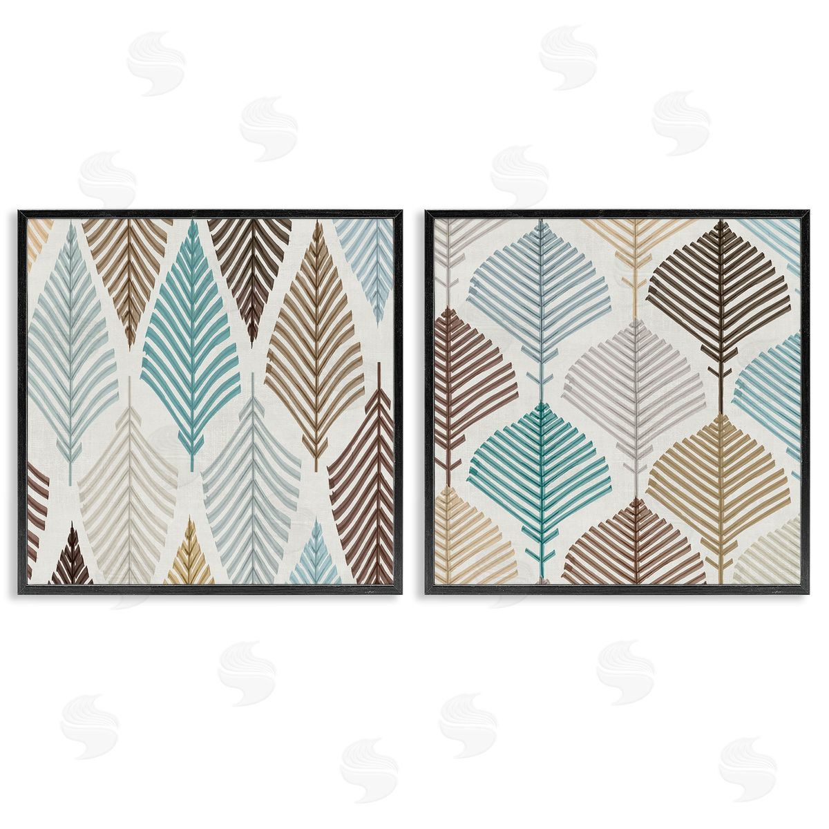 Eli Jones Boho Leaves & Stems Canvas Wall Art Print