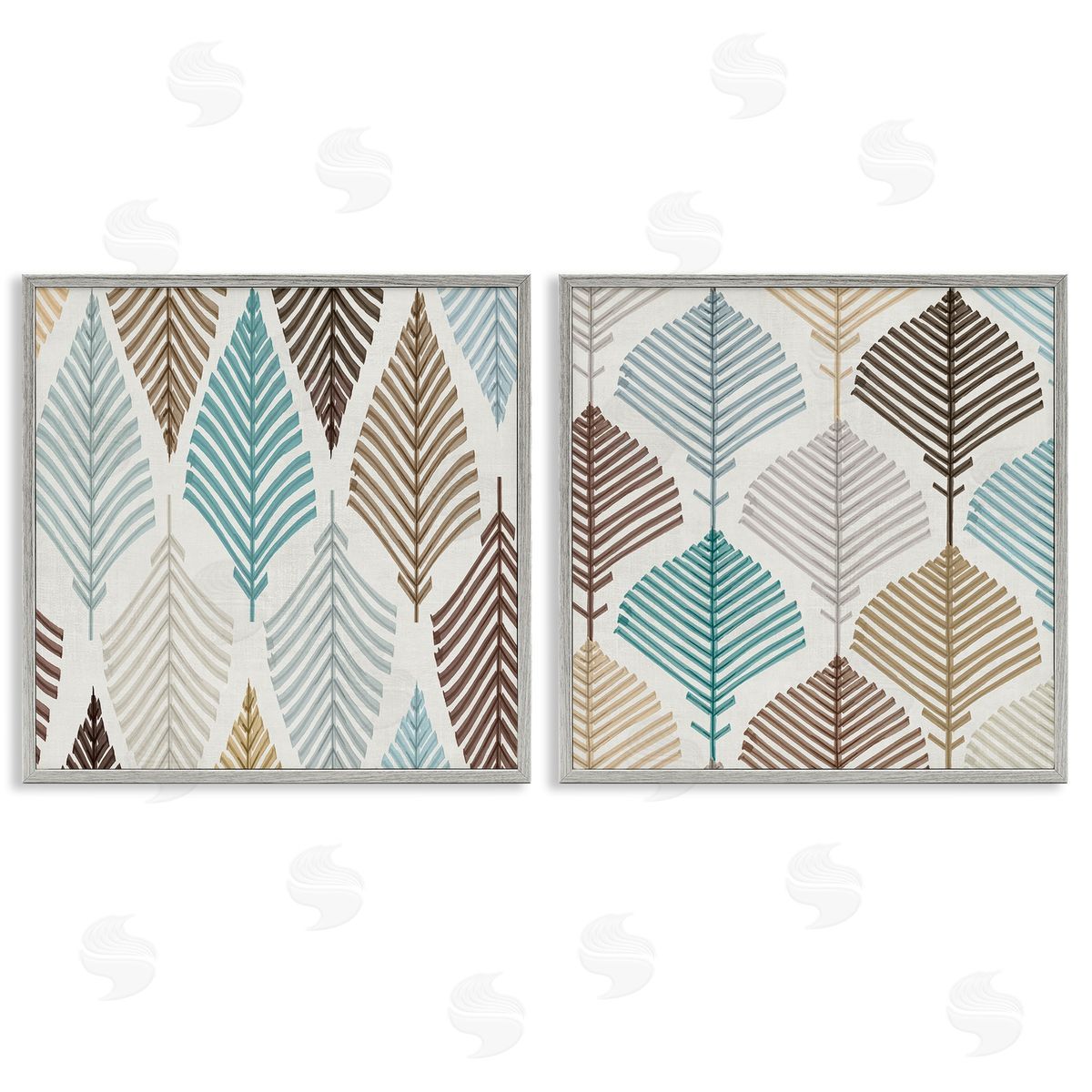 Eli Jones Boho Leaves & Stems Canvas Wall Art Print