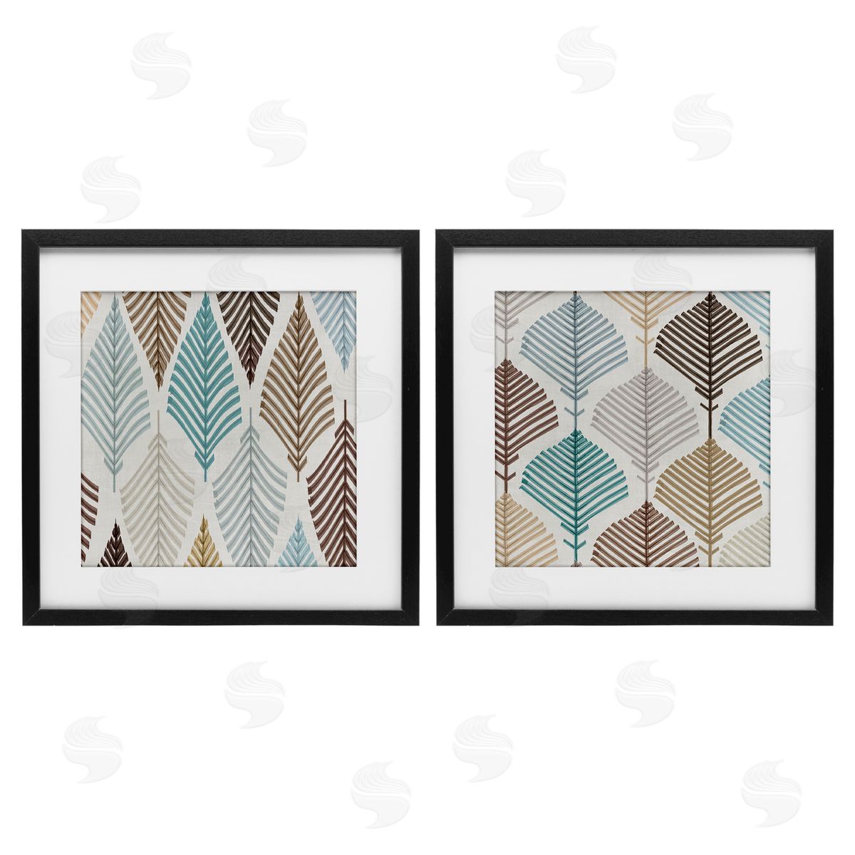 Eli Jones Boho Leaves & Stems Canvas Wall Art Print