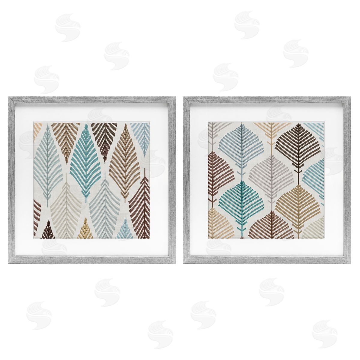 Eli Jones Boho Leaves & Stems Canvas Wall Art Print