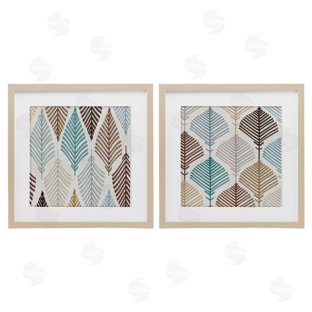 Eli Jones Boho Leaves & Stems Canvas Wall Art Print