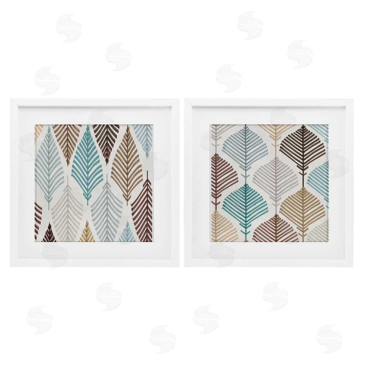 Eli Jones Boho Leaves & Stems Canvas Wall Art Print