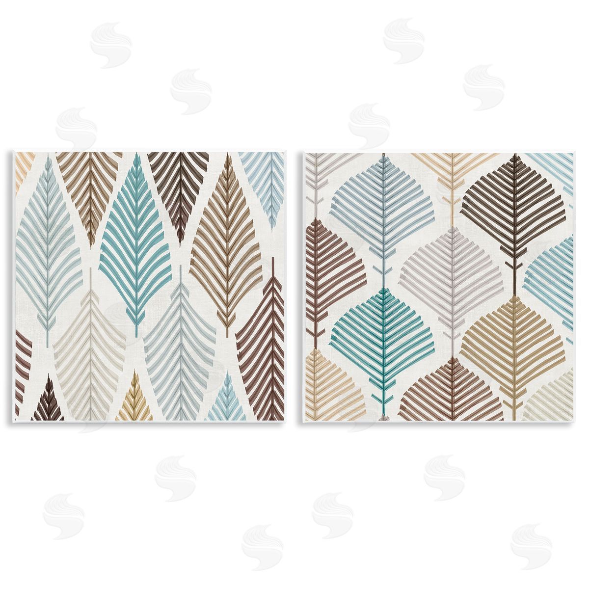 Eli Jones Boho Leaves & Stems Canvas Wall Art Print