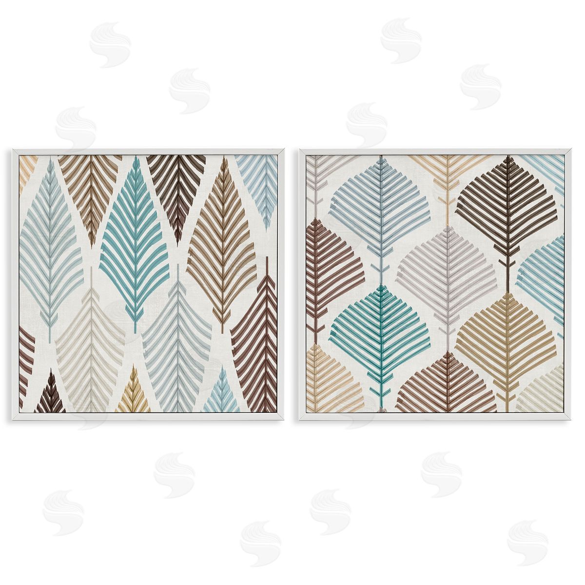 Eli Jones Boho Leaves & Stems Canvas Wall Art Print