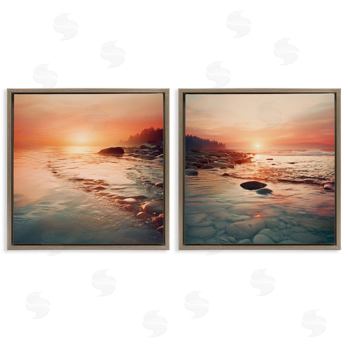 Lazar Studio Warm Sunset Melodies Canvas Wall Art Print