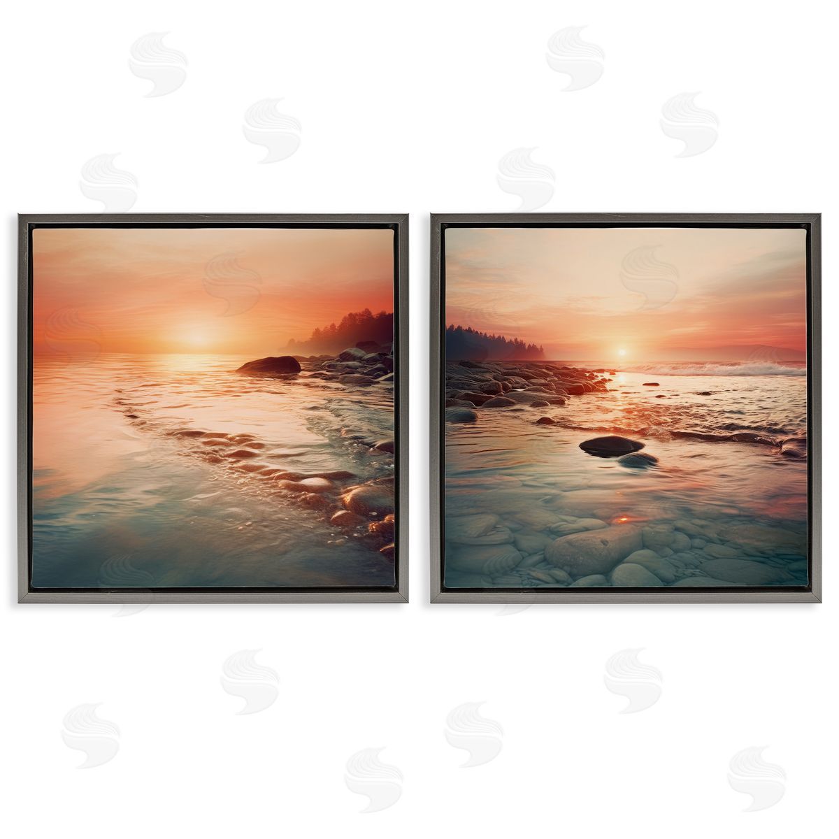 Lazar Studio Warm Sunset Melodies Canvas Wall Art Print