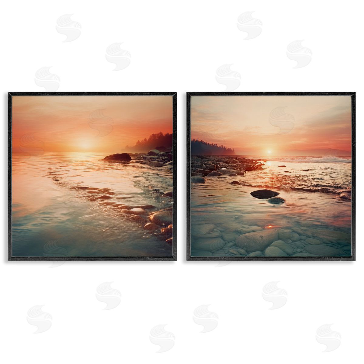 Lazar Studio Warm Sunset Melodies Canvas Wall Art Print