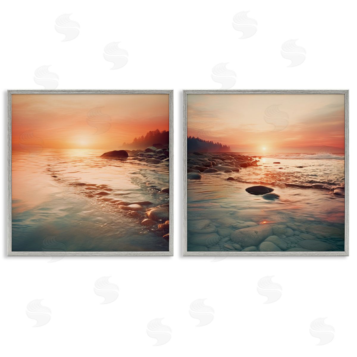 Lazar Studio Warm Sunset Melodies Canvas Wall Art Print