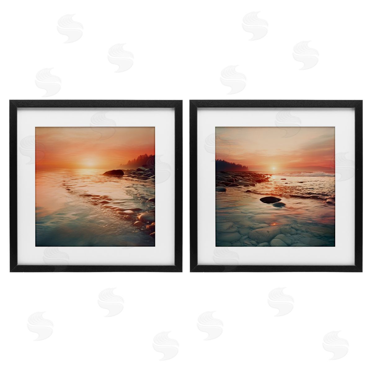 Lazar Studio Warm Sunset Melodies Canvas Wall Art Print