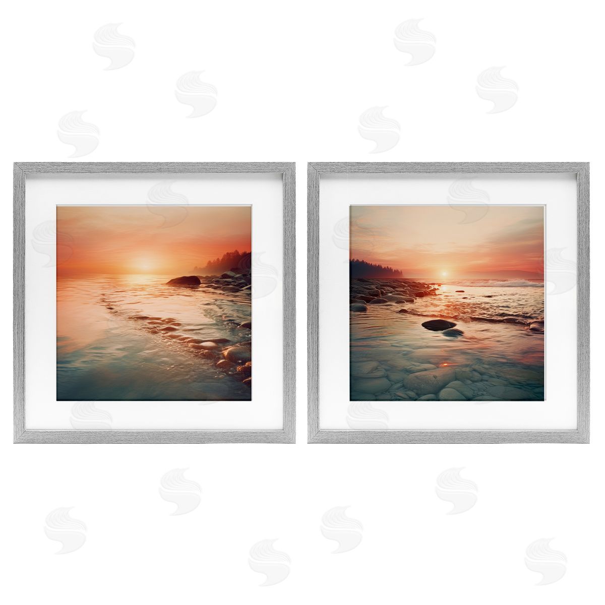 Lazar Studio Warm Sunset Melodies Canvas Wall Art Print
