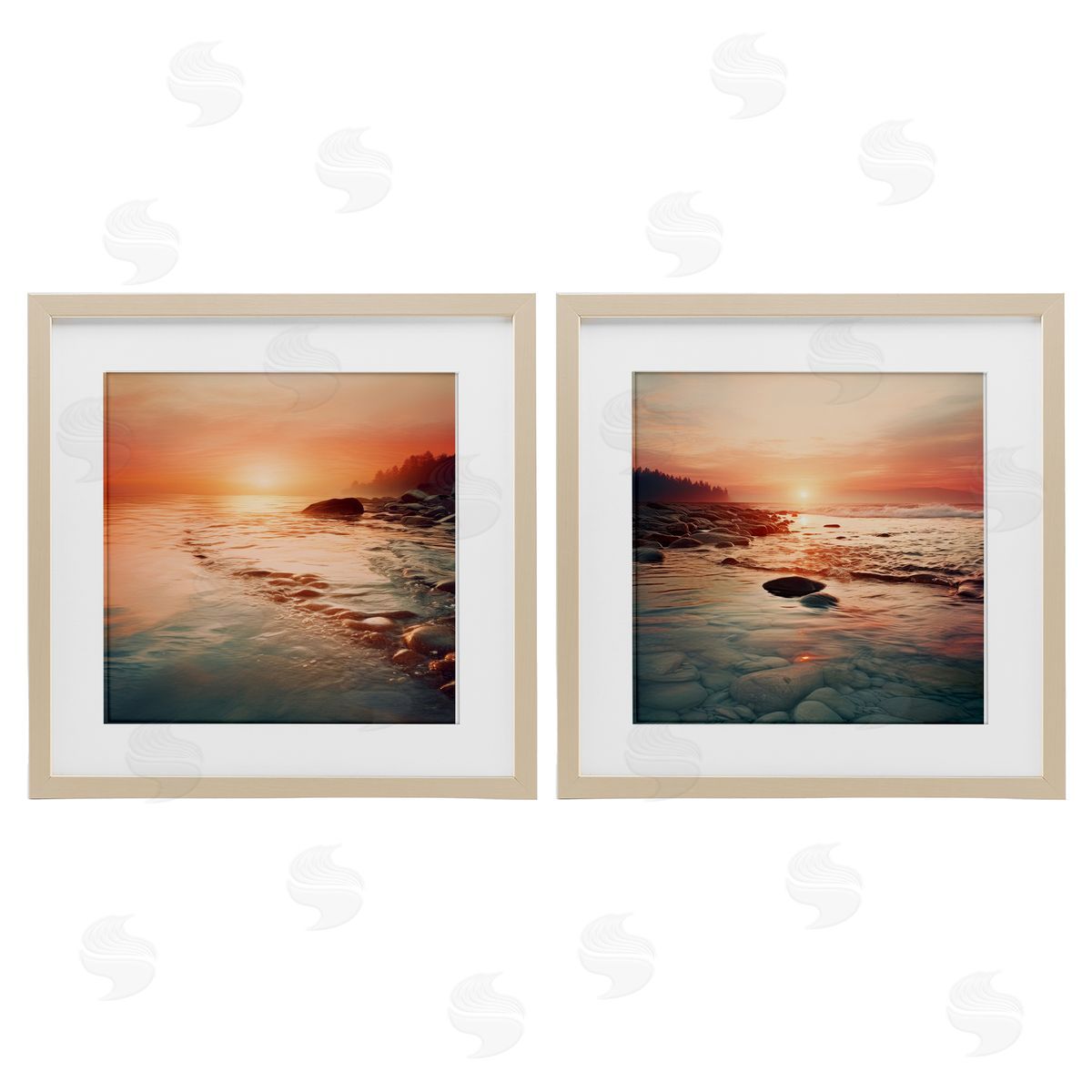 Lazar Studio Warm Sunset Melodies Canvas Wall Art Print