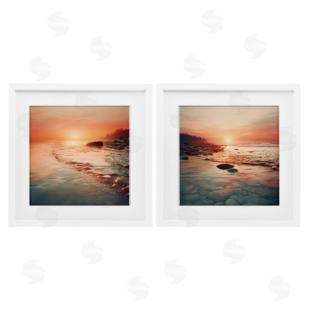 Lazar Studio Warm Sunset Melodies Canvas Wall Art Print