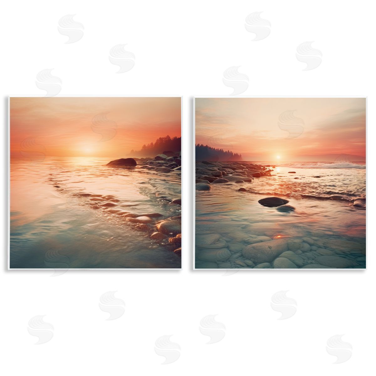 Lazar Studio Warm Sunset Melodies Canvas Wall Art Print
