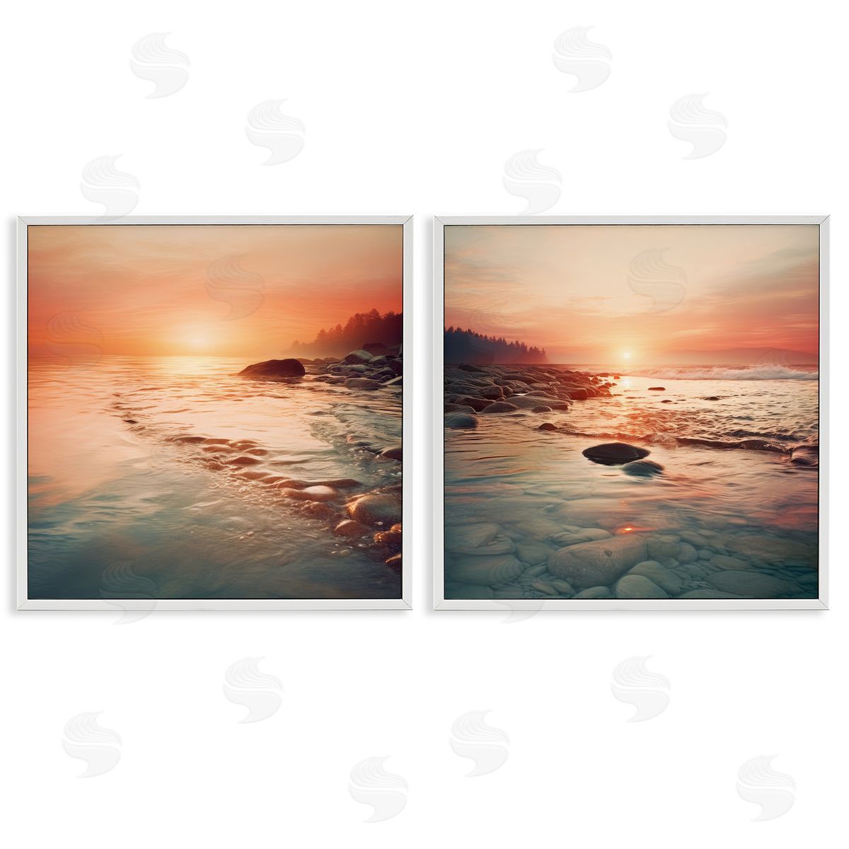 Lazar Studio Warm Sunset Melodies Canvas Wall Art Print