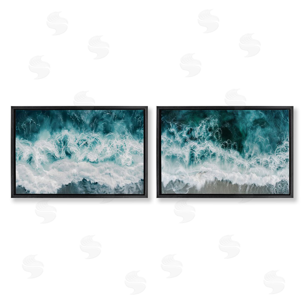 Lazar Studio Hazy Water Waves Canvas Wall Art Print