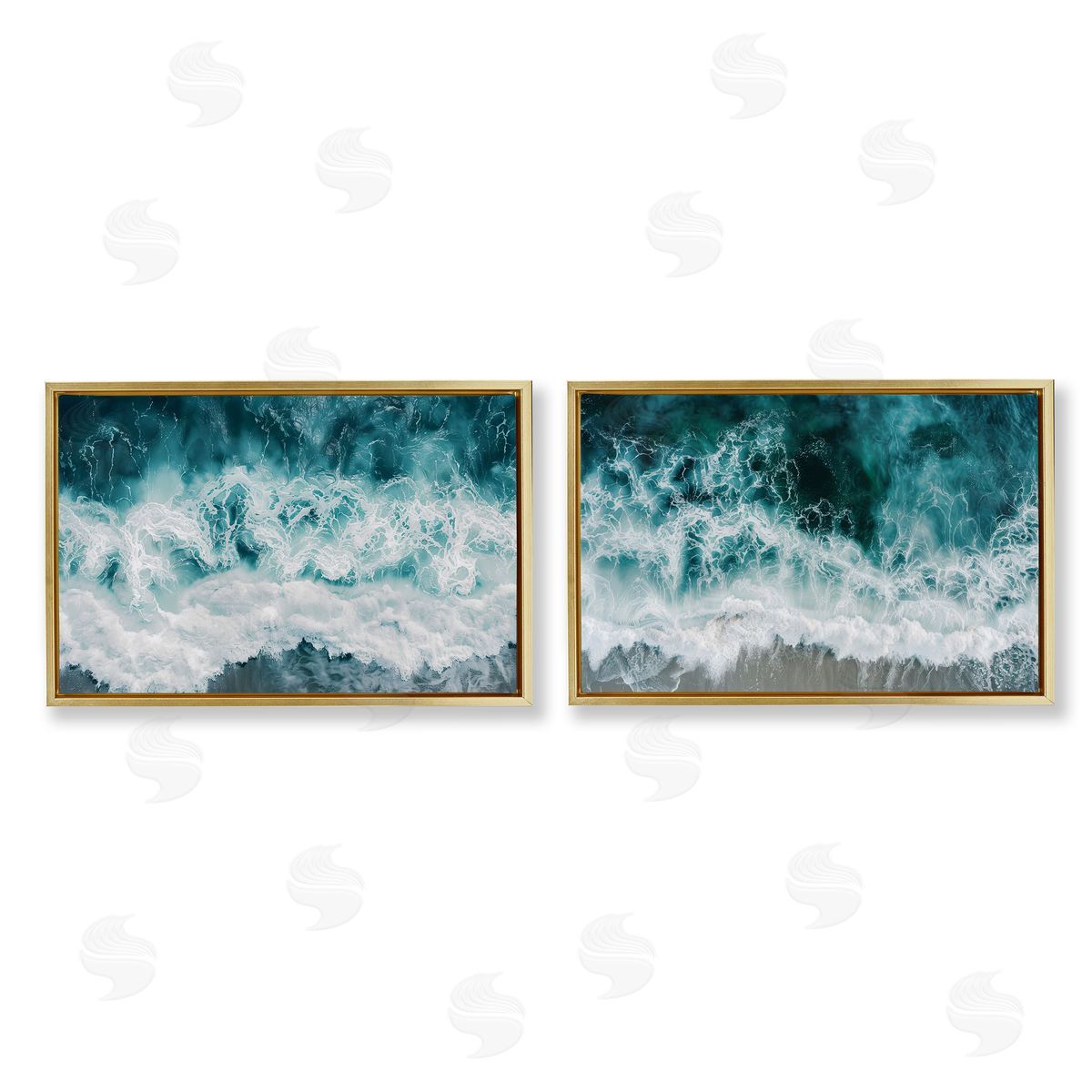 Lazar Studio Hazy Water Waves Canvas Wall Art Print