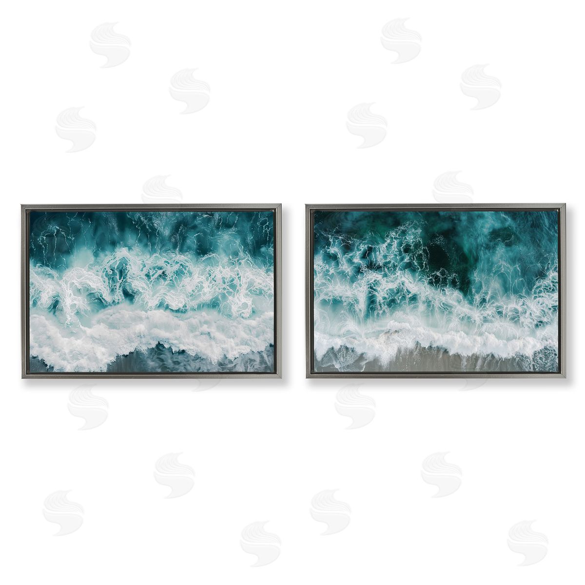 Lazar Studio Hazy Water Waves Canvas Wall Art Print