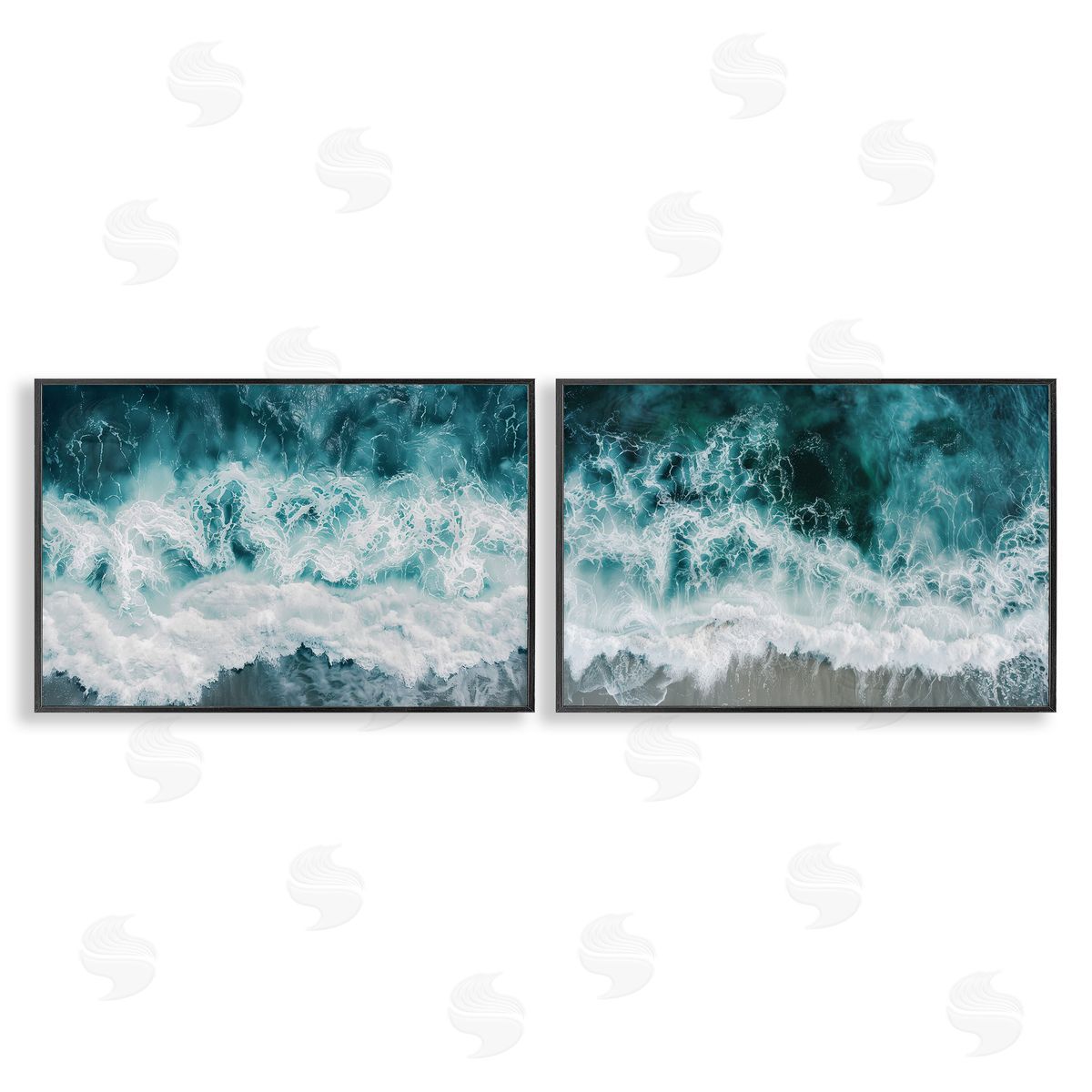 Lazar Studio Hazy Water Waves Canvas Wall Art Print
