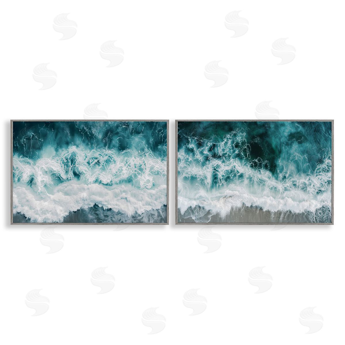 Lazar Studio Hazy Water Waves Canvas Wall Art Print
