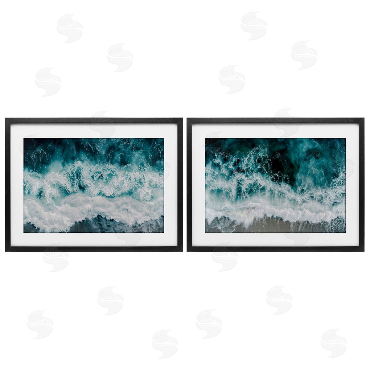 Lazar Studio Hazy Water Waves Canvas Wall Art Print