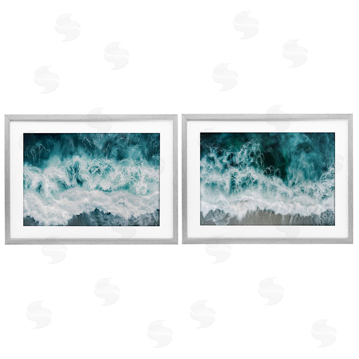 Lazar Studio Hazy Water Waves Canvas Wall Art Print