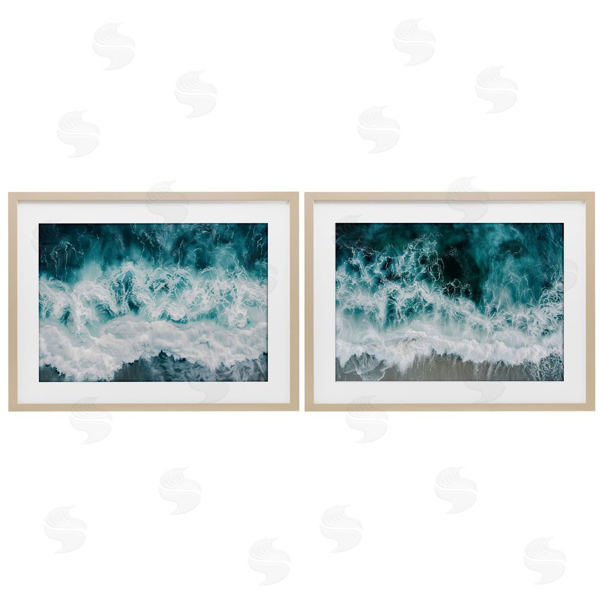 Lazar Studio Hazy Water Waves Canvas Wall Art Print