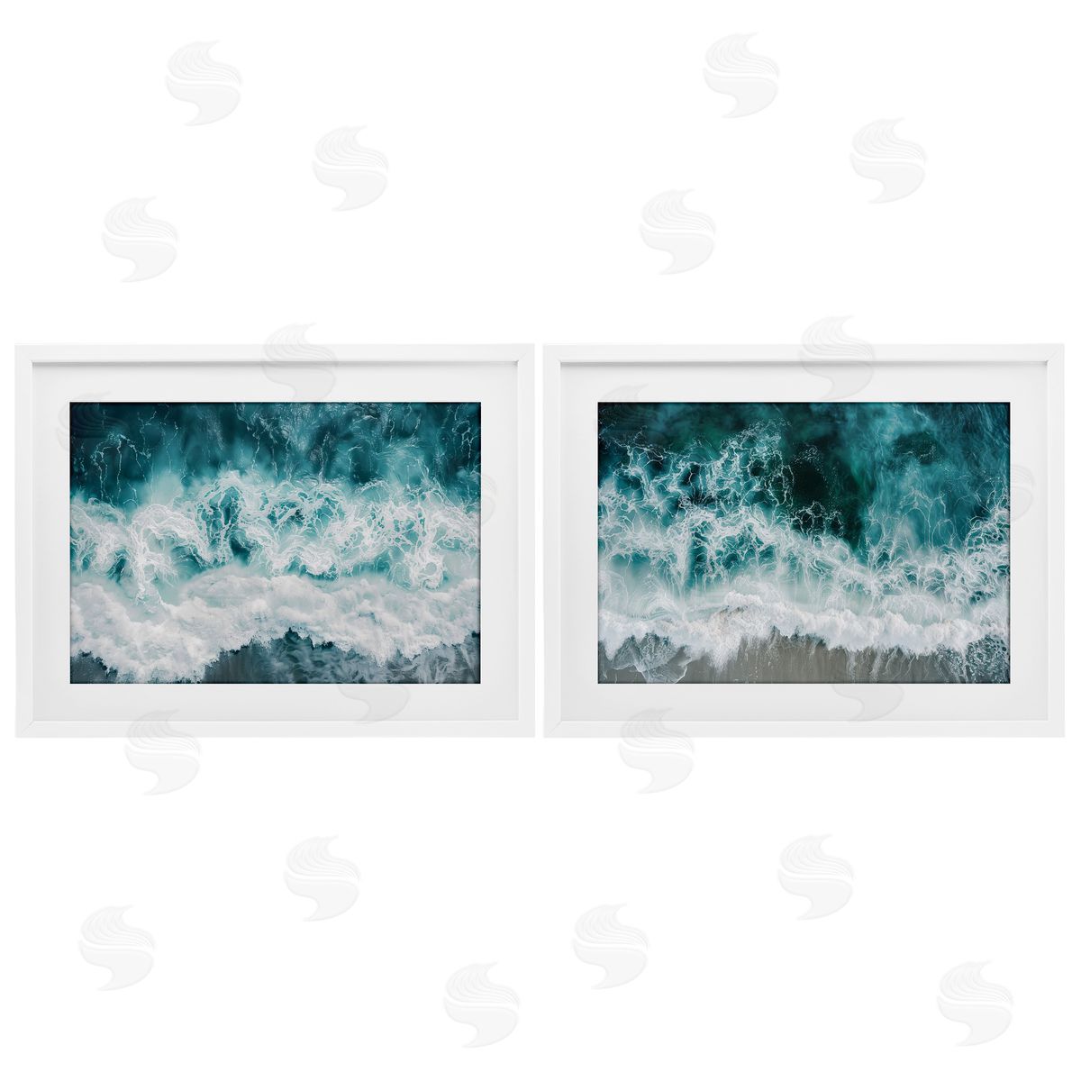 Lazar Studio Hazy Water Waves Canvas Wall Art Print