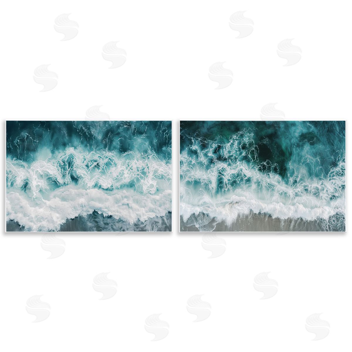 Lazar Studio Hazy Water Waves Canvas Wall Art Print