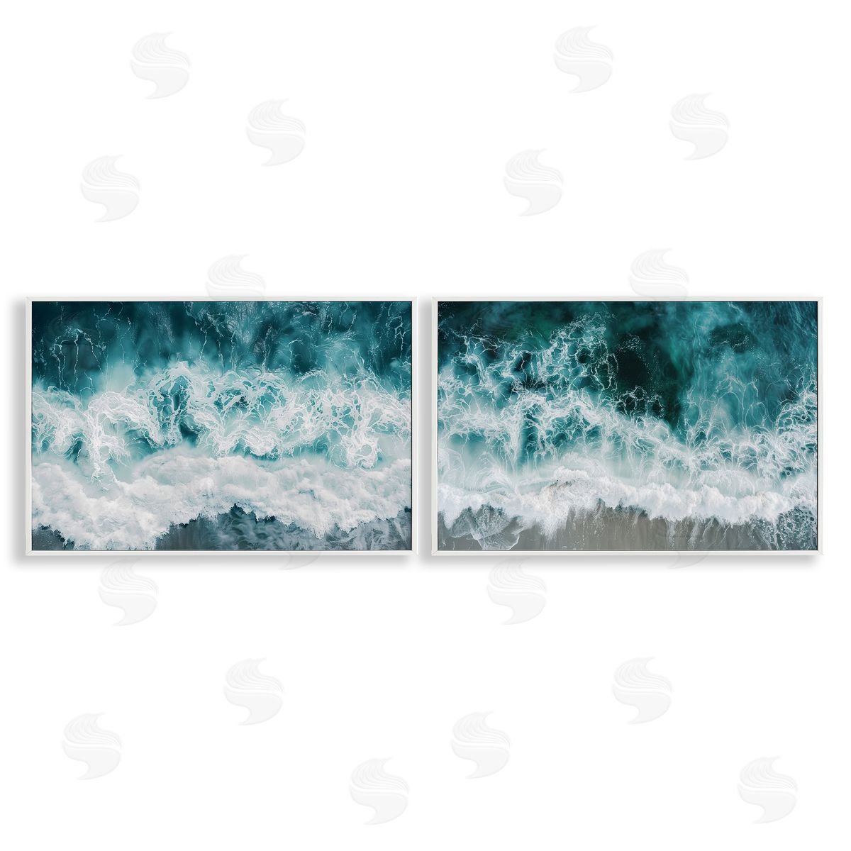 Lazar Studio Hazy Water Waves Canvas Wall Art Print