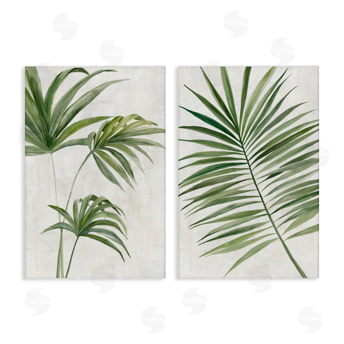 Hannah Dawson Breezy Tropical Palms Canvas Wall Art Print