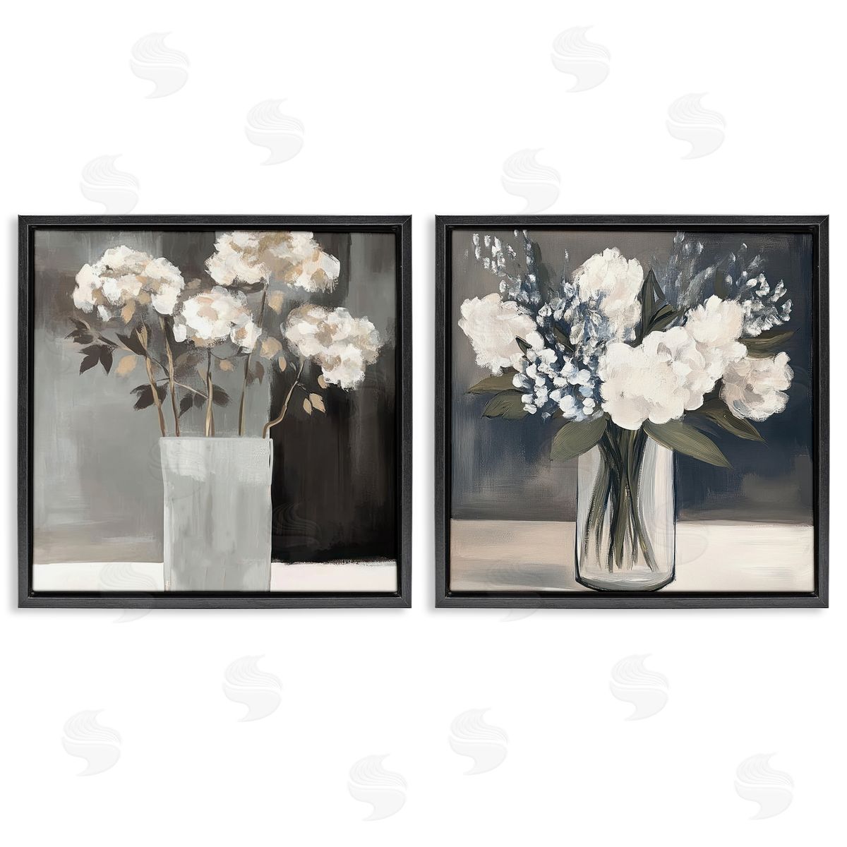 Mona Grace Vase Of Grace Flowers Canvas Wall Art Print