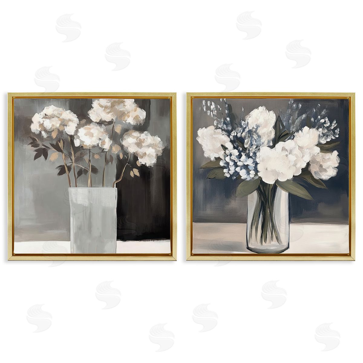 Mona Grace Vase Of Grace Flowers Canvas Wall Art Print