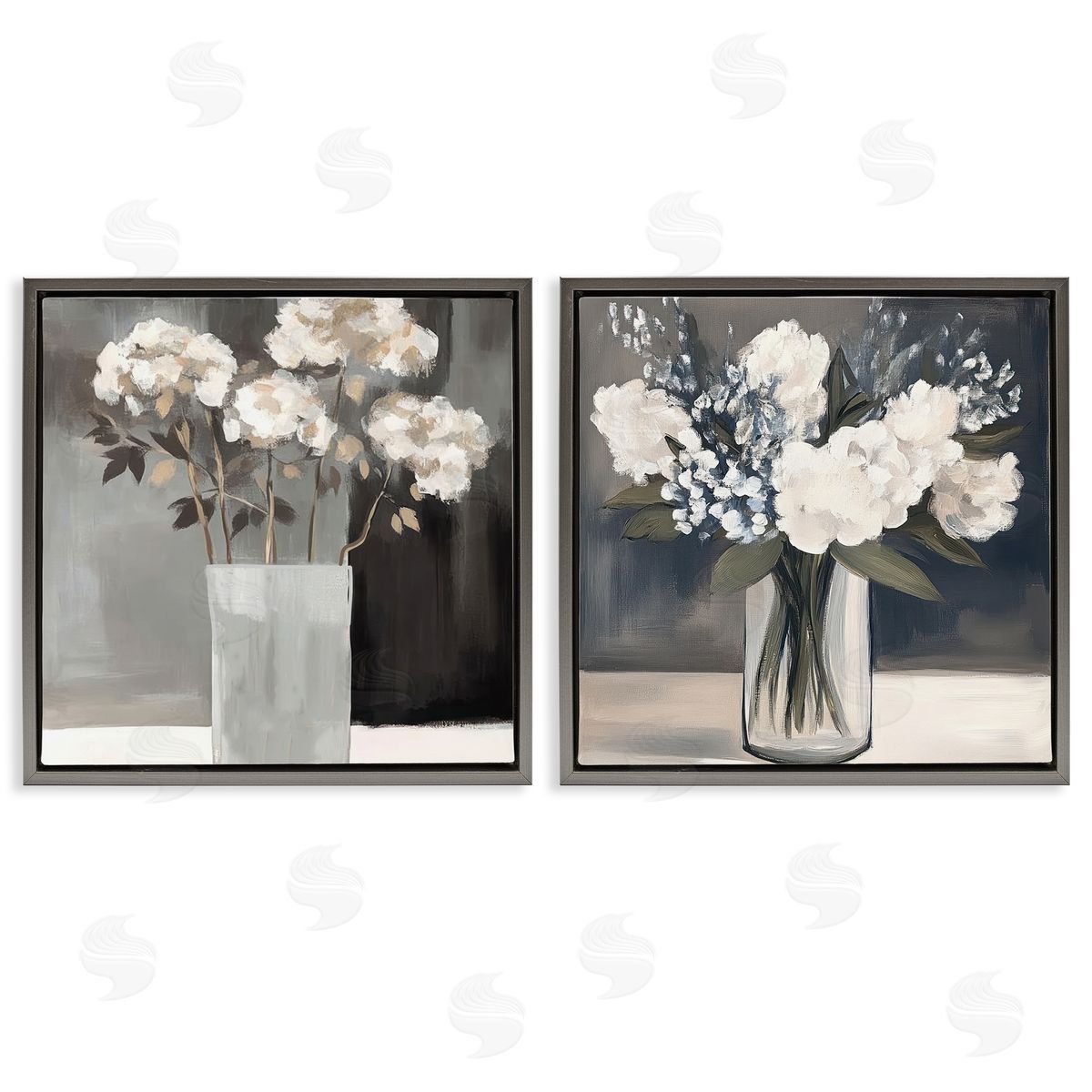 Mona Grace Vase Of Grace Flowers Canvas Wall Art Print