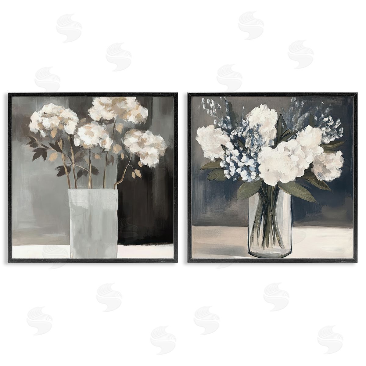 Mona Grace Vase Of Grace Flowers Canvas Wall Art Print