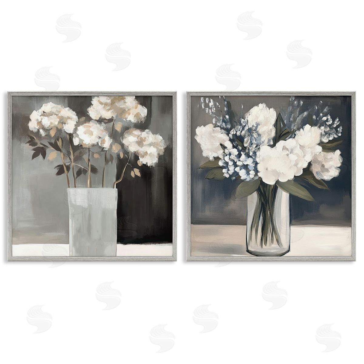 Mona Grace Vase Of Grace Flowers Canvas Wall Art Print