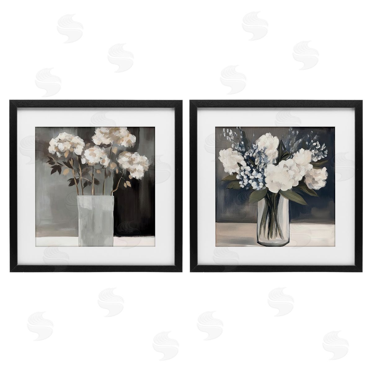 Mona Grace Vase Of Grace Flowers Canvas Wall Art Print