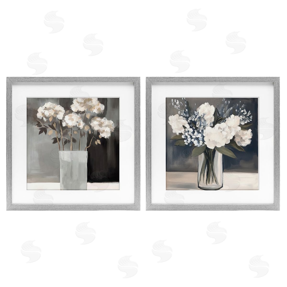 Mona Grace Vase Of Grace Flowers Canvas Wall Art Print