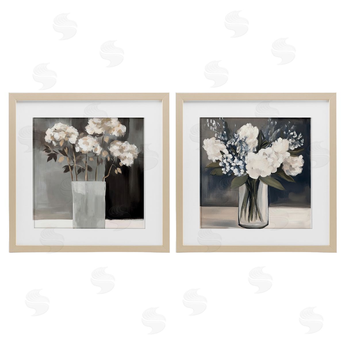 Mona Grace Vase Of Grace Flowers Canvas Wall Art Print