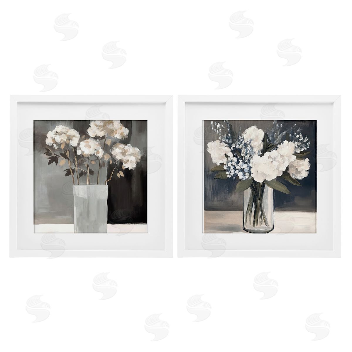 Mona Grace Vase Of Grace Flowers Canvas Wall Art Print