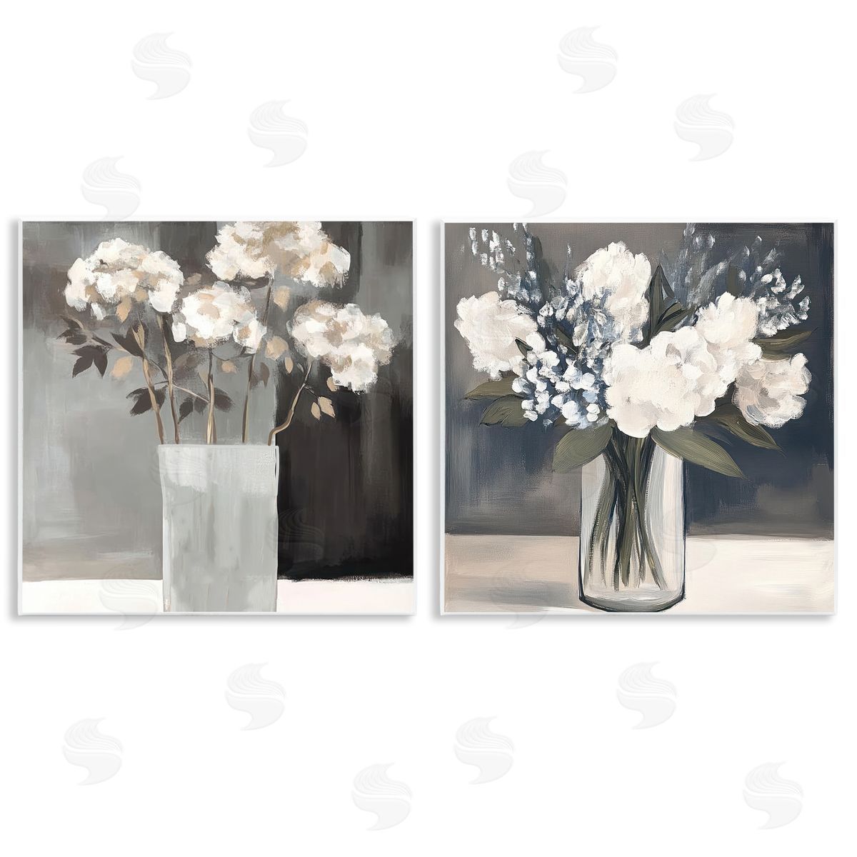 Mona Grace Vase Of Grace Flowers Canvas Wall Art Print