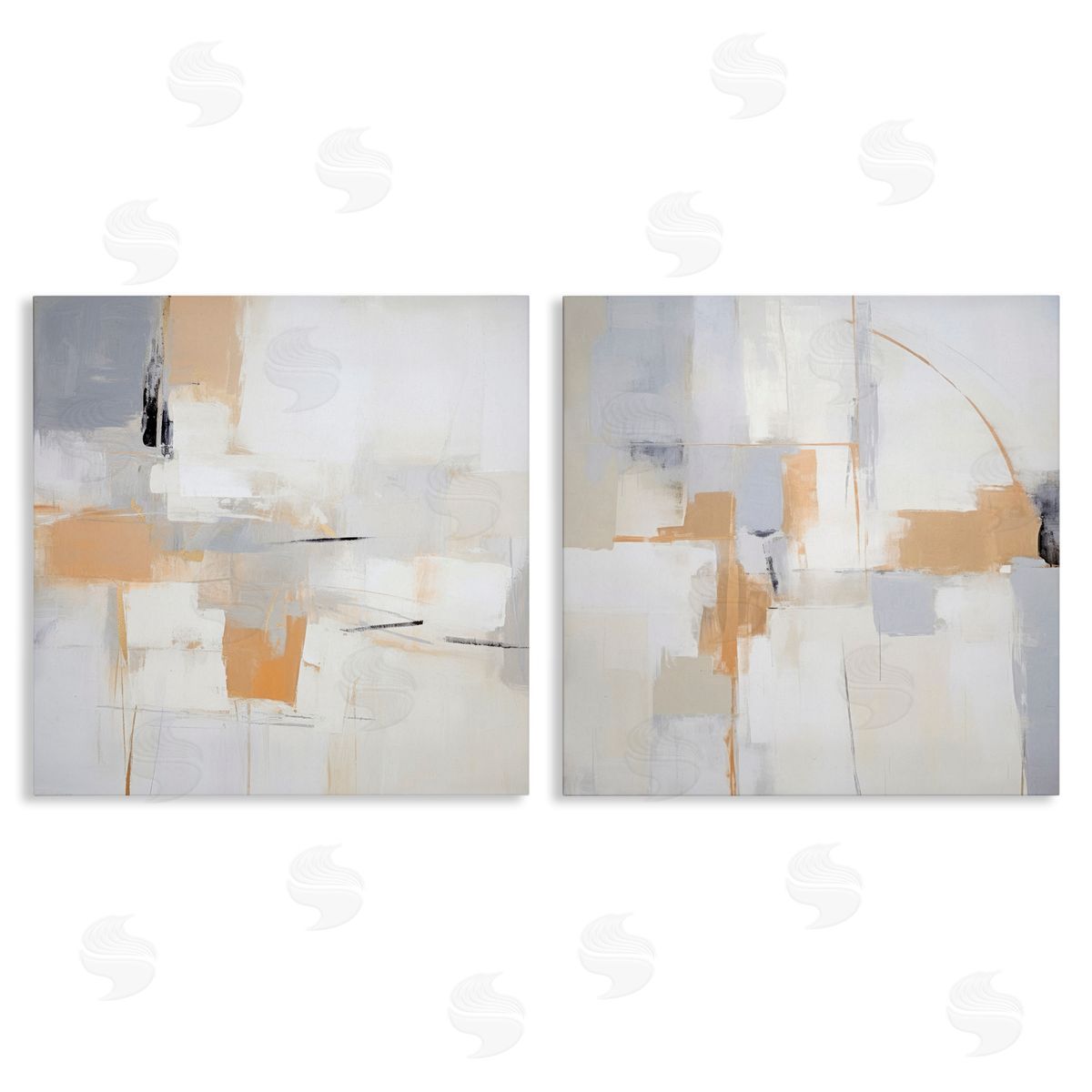 Irena Orlov Streaked Yellow Visionaries Canvas Wall Art Print