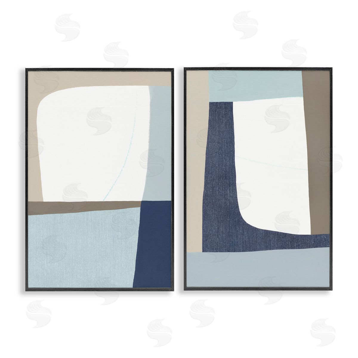 Hannah Dawson Minimal Natural Flow Canvas Wall Art Print