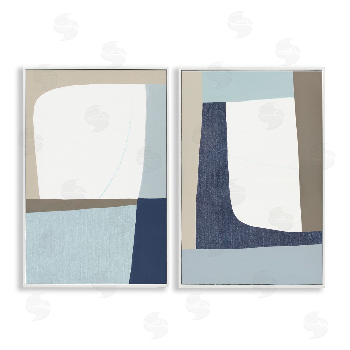 Hannah Dawson Minimal Natural Flow Canvas Wall Art Print