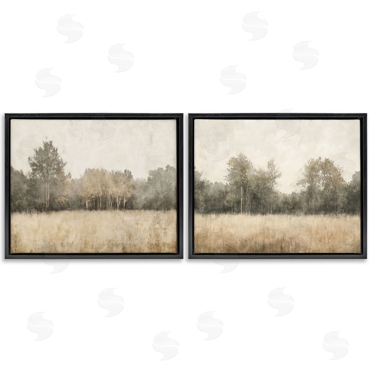 Mona Grace Woodland Watercolor Field Canvas Wall Art Print